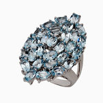 серебряное кольцо с полудрагоценными камнями 57087276